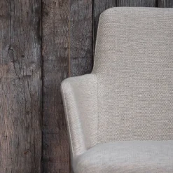 Mobitec Rob C02 ® Fauteuil de salle à manger cocooning en tissu et pieds bois* Chaise De Salle à Manger|Chaise Salon