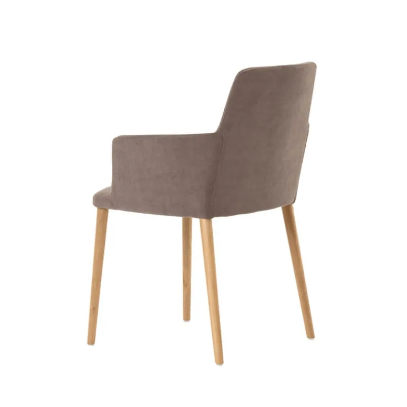 Mobitec Rob C02 ® Fauteuil de salle à manger cocooning en tissu et pieds bois* Chaise De Salle à Manger|Chaise Salon