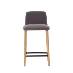 Mobitec Rob C05 ® Tabouret snack en tissu et bois massif* Tabouret Snack (assise +/- 65 Cm)|Tabouret De Bar (assise +/- 80 Cm)