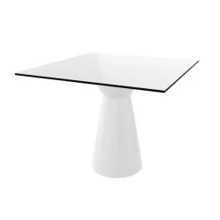 Roller H74 Table carrée design italien à pied central* Table De Cuisine|Table Pour Petit Espace