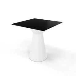 Roller H74 Table carrée design italien à pied central* Table De Cuisine|Table Pour Petit Espace
