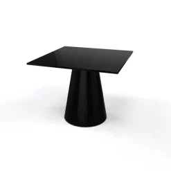 Roller H55 Table d'appoint carrée design italien à pied central* Table De Salon|Table Pour Petit Espace