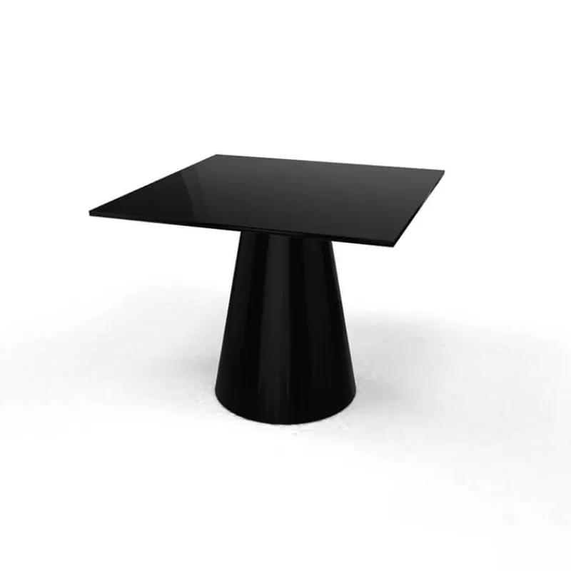Roller H55 Table d'appoint carrée design italien à pied central* Table De Salon|Table Pour Petit Espace