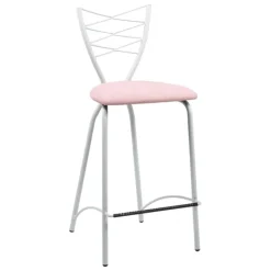 Carrier Romance ® Tabouret snack contemporain en synthétique et métal* Tabouret Snack (assise +/- 65 Cm)|Tabouret De Bar (assise +/- 80 Cm)