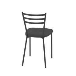 Perfecta Romy Chaise de cuisine avec assise rembourrée en simili et dossier en métal* Chaise De Cuisine