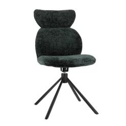 RosaChaise pivotante en tissu avec pieds en métal* Chaise De Salle à Manger|Chaise Salon