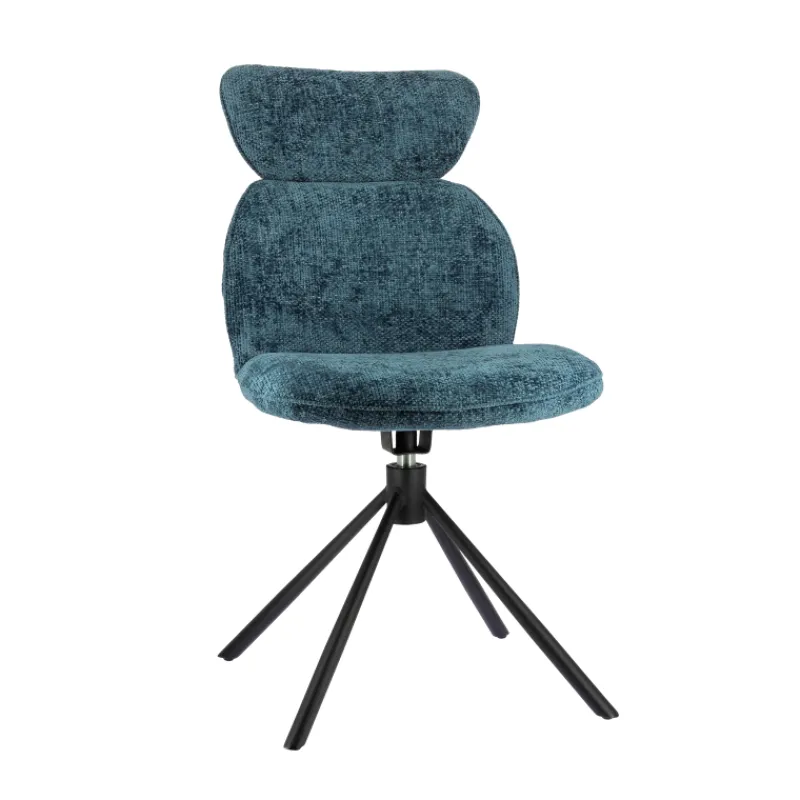 RosaChaise pivotante en tissu avec pieds en métal* Chaise De Salle à Manger|Chaise Salon