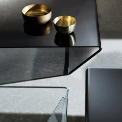 Sovet Italia Rubino Sovet® Table basse design rectangulaire ou carrée en verre* Table De Salon