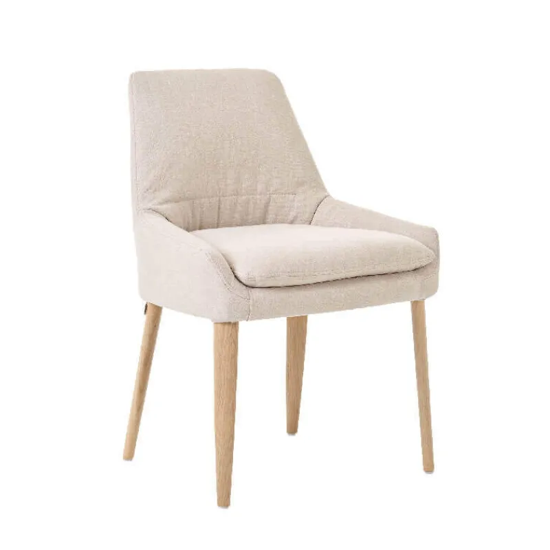 Mobitec Saga ® Chaise confortable en tissu et pieds bois* Chaise De Salle à Manger|Chaise Salon