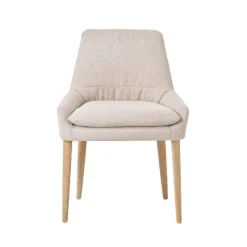 Mobitec Saga ® Chaise confortable en tissu et pieds bois* Chaise De Salle à Manger|Chaise Salon