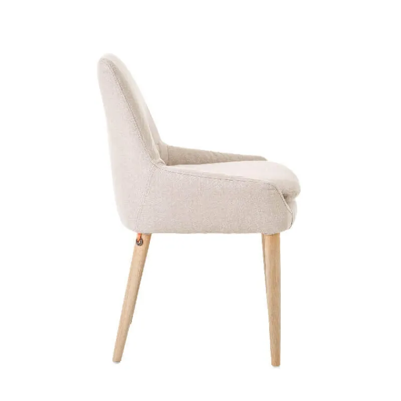 Mobitec Saga ® Chaise confortable en tissu et pieds bois* Chaise De Salle à Manger|Chaise Salon