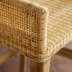Kok SaigonFauteuil de table en rotin naturel* Chaise De Cuisine|Chaise De Salle à Manger