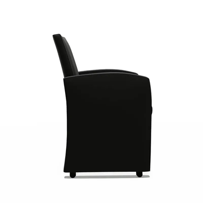 Sessio Sarah Fauteuil de table rembourré en synthétique avec roulettes* Chaise De Cuisine|Chaise De Salle à Manger