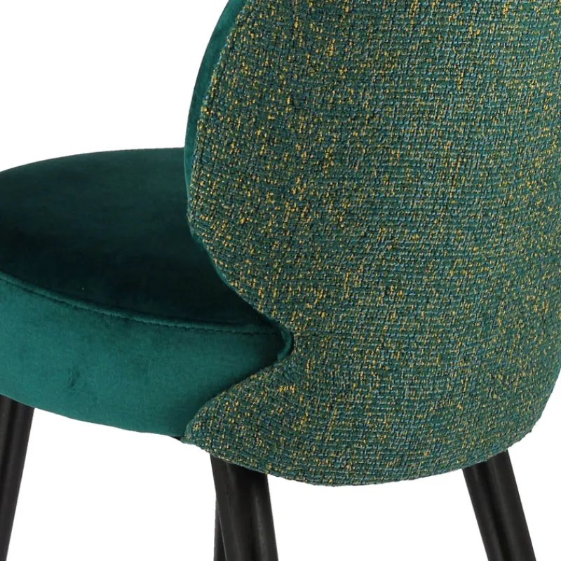 Sessio Severus Chaise cosy bicolore en tissu avec pieds bois* Chaise De Salle à Manger|Chaise Salon