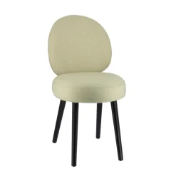 Sessio Severus Chaise cosy en tissu et pieds bois* Chaise De Salle à Manger|Chaise Salon