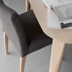 Mobitec Shanna Chaise confortable ® en tissu et pieds en bois* Chaise De Salle à Manger|Chaise Salon
