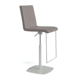Perfecta Sherpa Tabouret en simili réglable en hauteur et pivotant rembourré* Tabouret Snack (assise +/- 65 Cm)|Tabouret De Bar (assise +/- 80 Cm)