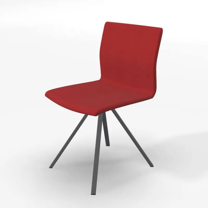 Perfecta Silva Chaise design pieds métal et revêtement en tissu* Chaise De Salle à Manger|Chaise Salon