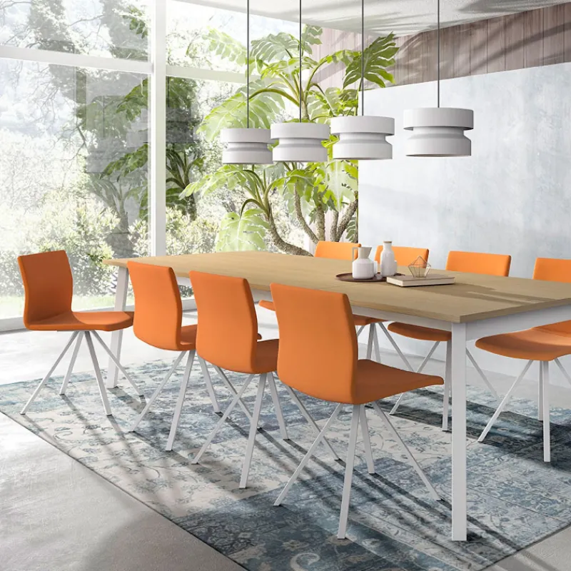 Perfecta Silva Chaise design pieds métal et revêtement en tissu* Chaise De Salle à Manger|Chaise Salon