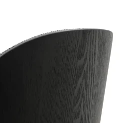 SimoneChaise bimatière en tissu dossier bois avec pieds en métal* Chaise De Salle à Manger