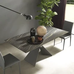 Altacom Sintesi Table design italienne extensible en céramique* Table De Salle à Manger