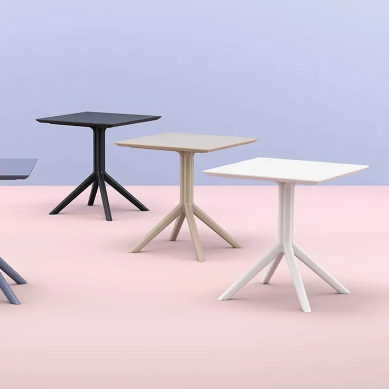 Sky Petite table carrée en résine* Table De Cuisine|Table Pour Petit Espace