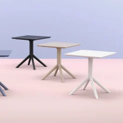 Sky Petite table de jardin carrée en résine* Table De Jardin