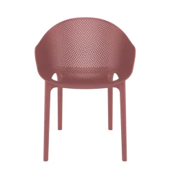 Sky Pro Fauteuil moderne empilable avec coque microperforée en polypropylène* Chaise De Cuisine|Chaise De Salle à Manger