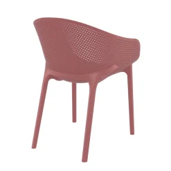 Sky Pro Fauteuil moderne empilable avec coque microperforée en polypropylène* Chaise De Cuisine|Chaise De Salle à Manger