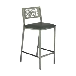 Carrier Slide ® Tabouret moderne snack en synthétique et métal* Tabouret Snack (assise +/- 65 Cm)|Tabouret De Bar (assise +/- 80 Cm)
