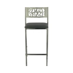Carrier Slide ® Tabouret moderne snack en synthétique et métal* Tabouret Snack (assise +/- 65 Cm)|Tabouret De Bar (assise +/- 80 Cm)