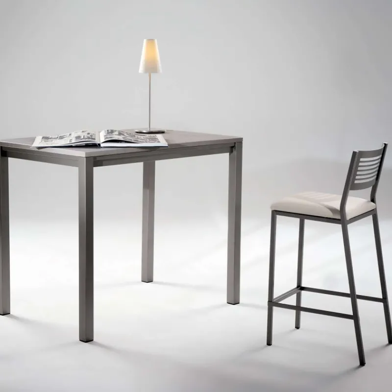 Carrier Slide ® Tabouret moderne snack en synthétique et métal* Tabouret Snack (assise +/- 65 Cm)|Tabouret De Bar (assise +/- 80 Cm)