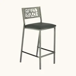 Carrier Slide ® Tabouret moderne snack en synthétique et métal* Tabouret Snack (assise +/- 65 Cm)|Tabouret De Bar (assise +/- 80 Cm)