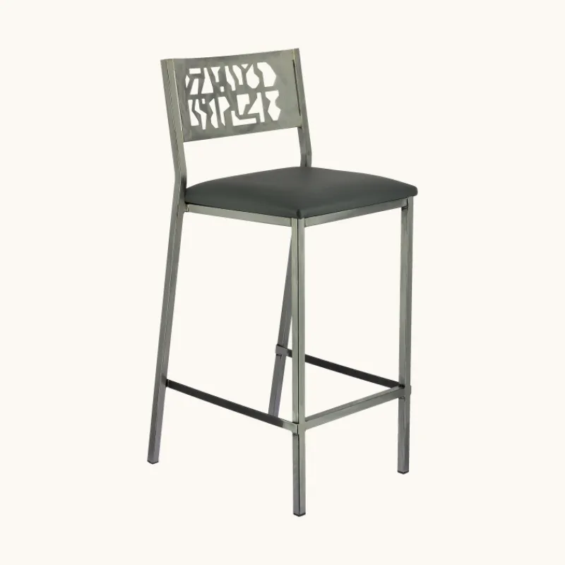 Carrier Slide ® Tabouret moderne snack en synthétique et métal* Tabouret Snack (assise +/- 65 Cm)|Tabouret De Bar (assise +/- 80 Cm)