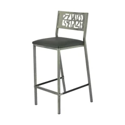 Carrier Slide ® Tabouret moderne snack en synthétique et métal* Tabouret Snack (assise +/- 65 Cm)|Tabouret De Bar (assise +/- 80 Cm)
