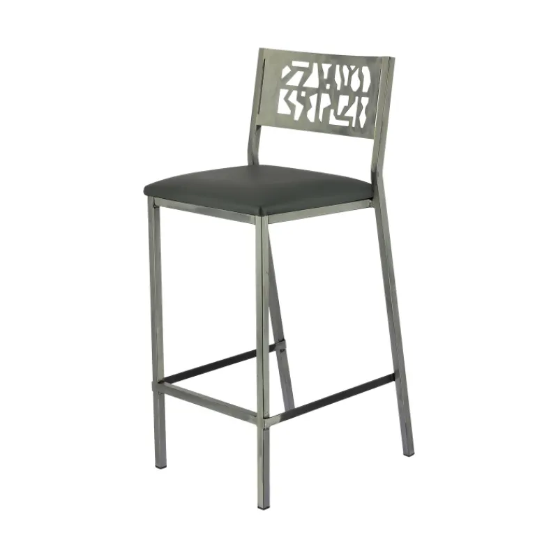 Carrier Slide ® Tabouret moderne snack en synthétique et métal* Tabouret Snack (assise +/- 65 Cm)|Tabouret De Bar (assise +/- 80 Cm)