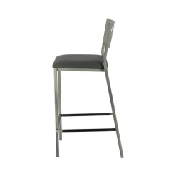 Carrier Slide ® Tabouret moderne snack en synthétique et métal* Tabouret Snack (assise +/- 65 Cm)|Tabouret De Bar (assise +/- 80 Cm)