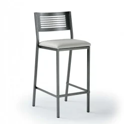 Carrier Slide ® Tabouret moderne snack en synthétique et métal* Tabouret Snack (assise +/- 65 Cm)|Tabouret De Bar (assise +/- 80 Cm)