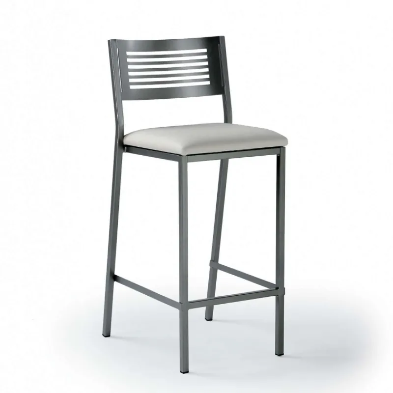 Carrier Slide ® Tabouret moderne snack en synthétique et métal* Tabouret Snack (assise +/- 65 Cm)|Tabouret De Bar (assise +/- 80 Cm)