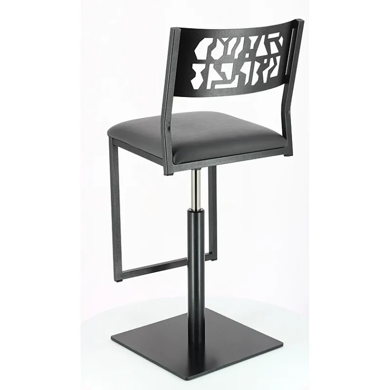 Carrier Slide ® Tabouret pivotant et réglable en hauteur style industriel* Tabouret Snack (assise +/- 65 Cm)|Tabouret De Bar (assise +/- 80 Cm)