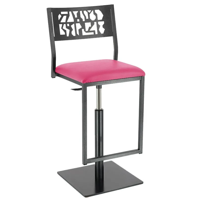 Carrier Slide ® Tabouret pivotant et réglable en hauteur style industriel* Tabouret Snack (assise +/- 65 Cm)|Tabouret De Bar (assise +/- 80 Cm)