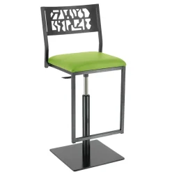 Carrier Slide ® Tabouret pivotant et réglable en hauteur style industriel* Tabouret Snack (assise +/- 65 Cm)|Tabouret De Bar (assise +/- 80 Cm)