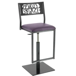Carrier Slide ® Tabouret pivotant et réglable en hauteur style industriel* Tabouret Snack (assise +/- 65 Cm)|Tabouret De Bar (assise +/- 80 Cm)
