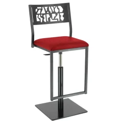 Carrier Slide ® Tabouret pivotant et réglable en hauteur style industriel* Tabouret Snack (assise +/- 65 Cm)|Tabouret De Bar (assise +/- 80 Cm)