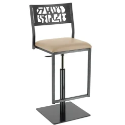 Carrier Slide ® Tabouret pivotant et réglable en hauteur style industriel* Tabouret Snack (assise +/- 65 Cm)|Tabouret De Bar (assise +/- 80 Cm)
