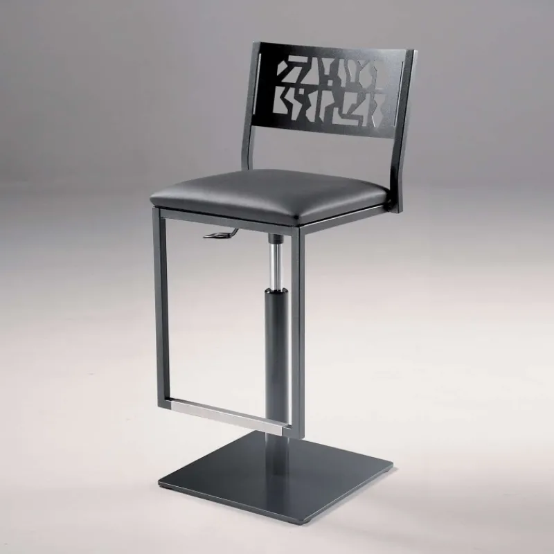 Carrier Slide ® Tabouret pivotant et réglable en hauteur style industriel* Tabouret Snack (assise +/- 65 Cm)|Tabouret De Bar (assise +/- 80 Cm)