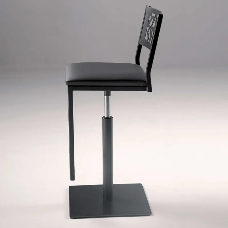 Carrier Slide ® Tabouret pivotant et réglable en hauteur style industriel* Tabouret Snack (assise +/- 65 Cm)|Tabouret De Bar (assise +/- 80 Cm)
