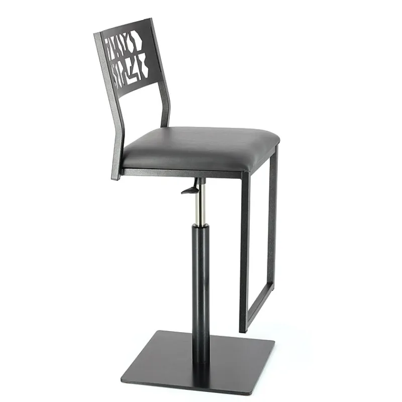 Carrier Slide ® Tabouret pivotant et réglable en hauteur style industriel* Tabouret Snack (assise +/- 65 Cm)|Tabouret De Bar (assise +/- 80 Cm)