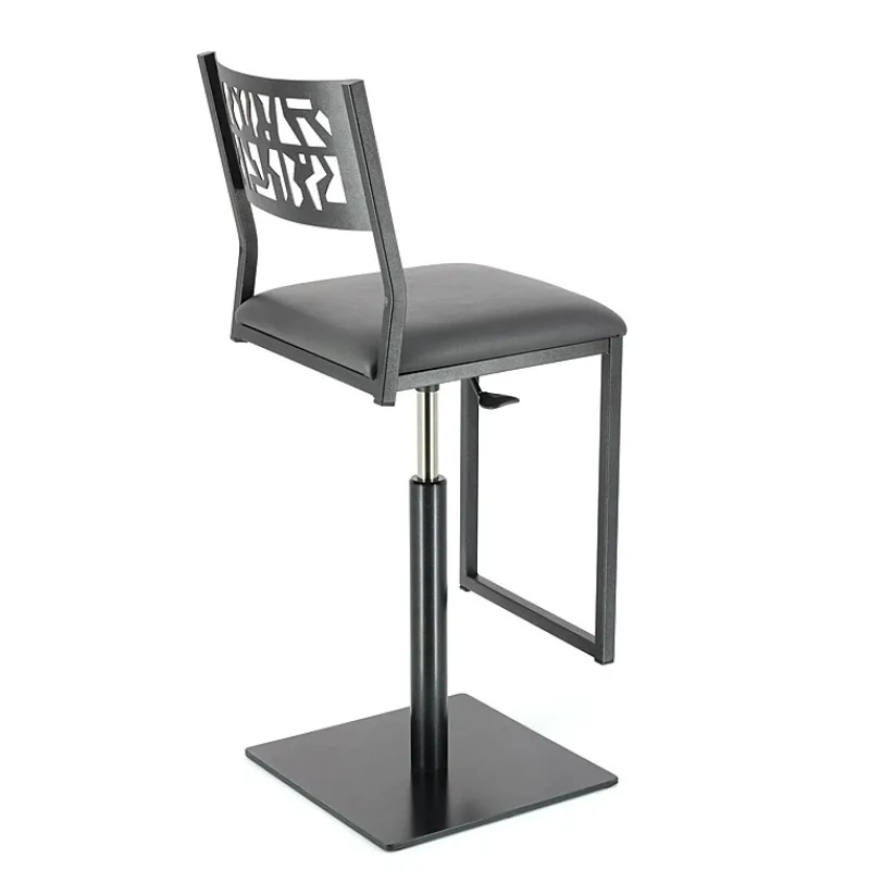 Carrier Slide ® Tabouret pivotant et réglable en hauteur style industriel* Tabouret Snack (assise +/- 65 Cm)|Tabouret De Bar (assise +/- 80 Cm)