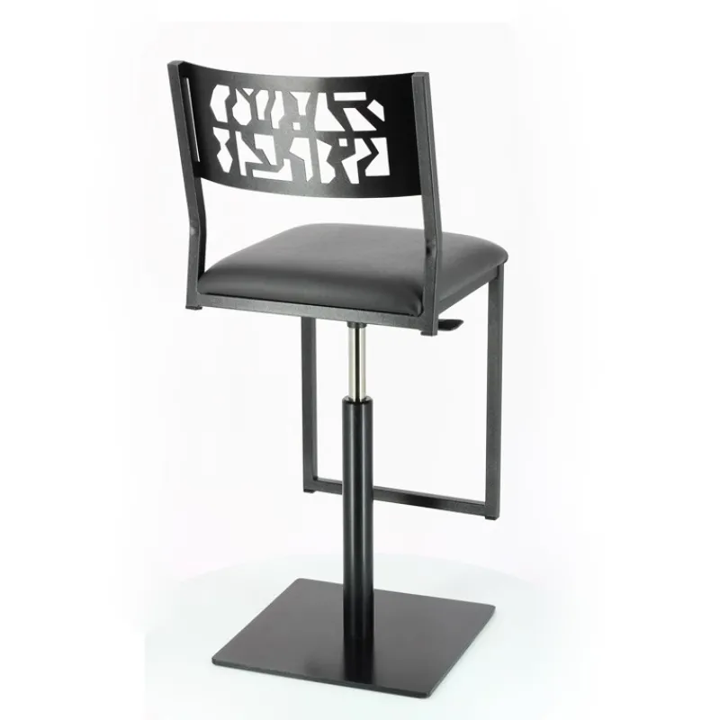 Carrier Slide ® Tabouret pivotant et réglable en hauteur style industriel* Tabouret Snack (assise +/- 65 Cm)|Tabouret De Bar (assise +/- 80 Cm)